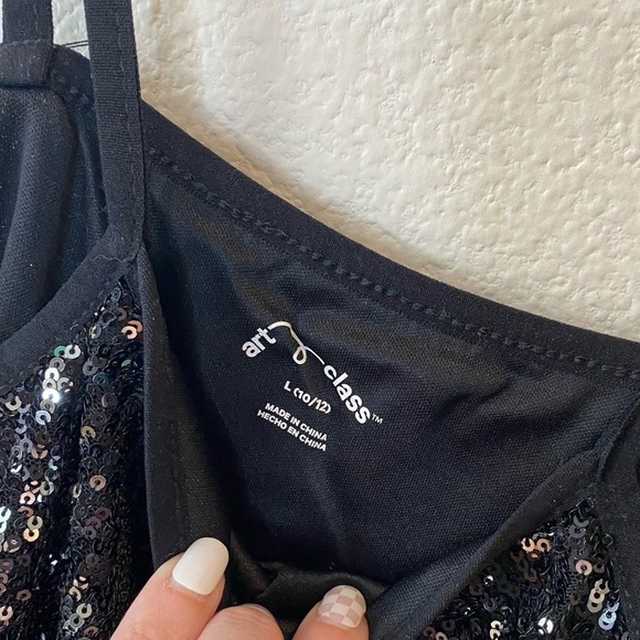 Art Class Little Black Sequins Dress Size L 10/12 - Picture 8 of 9